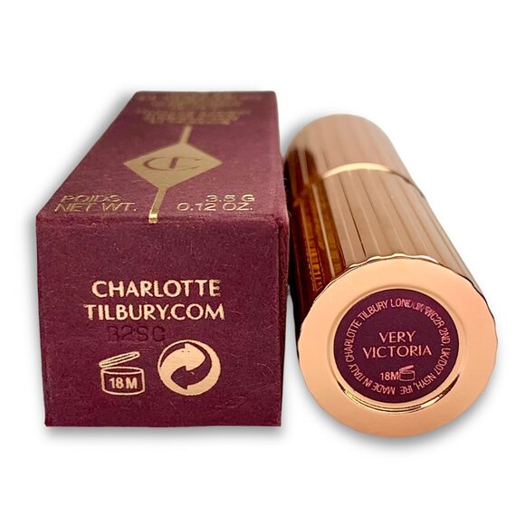 Charlotte TilburyâMatte Revolution Lipstick in Very VictoriaâFULL Size *NIB* - Picture 7 of 7